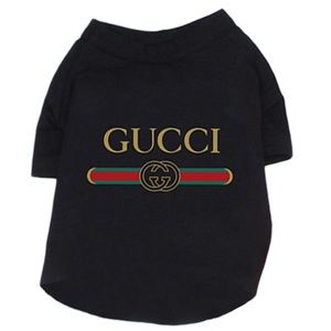 BLACK Gucci pet dog cat shirt